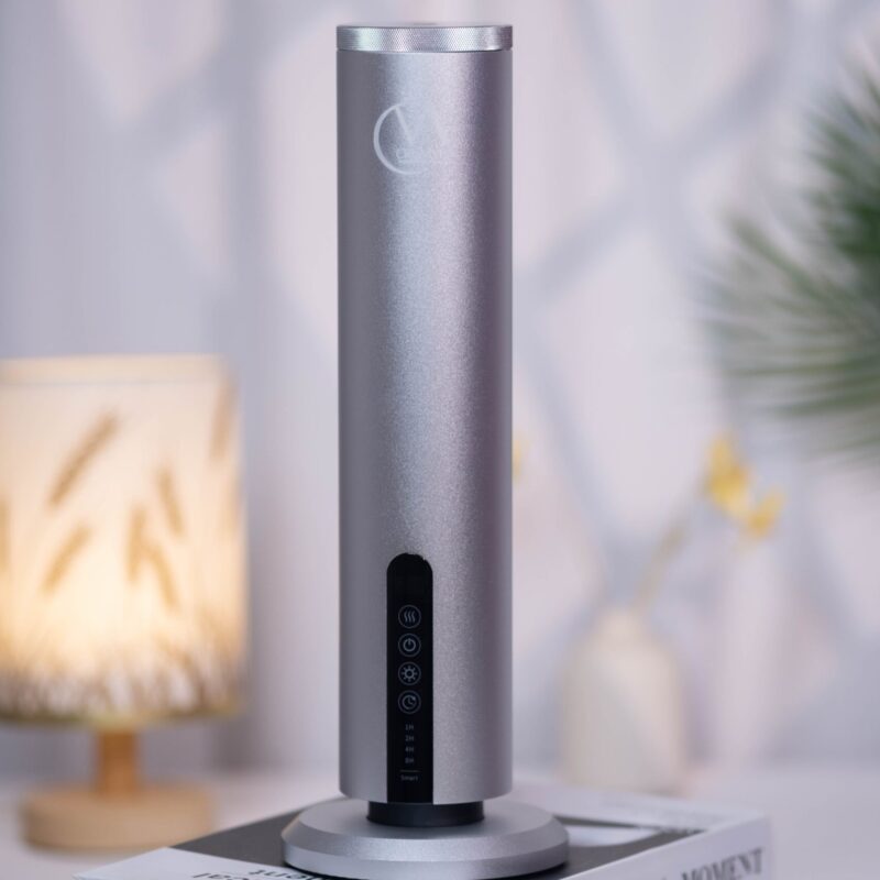 DSCF4956 Crismyla Tabletop Wireless Bluetooth Aroma Diffuser (Silver)