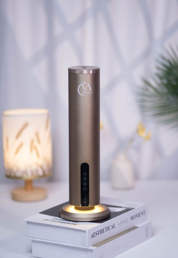DSCF4979 Crismyla Tabletop Wireless Aroma Diffuser (Gold)