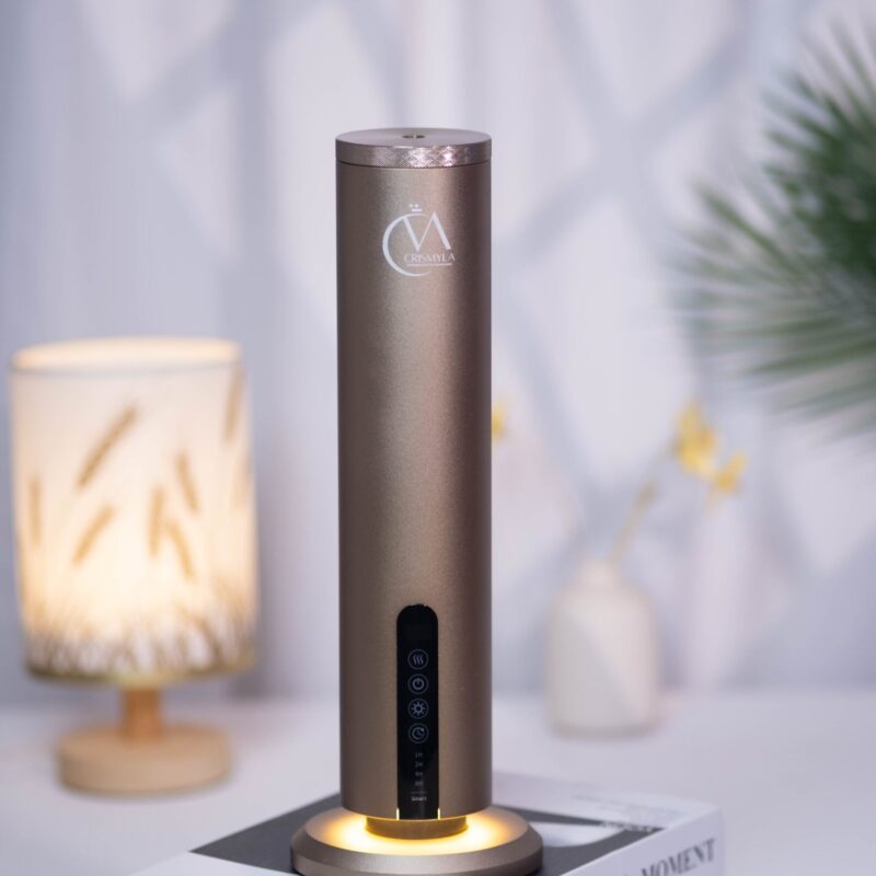 DSCF4979 Crismyla Tabletop Wireless Aroma Diffuser (Gold)